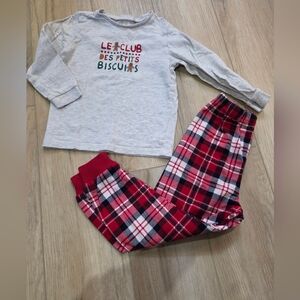 Tag Red and White Plaid Kids Pajama Set